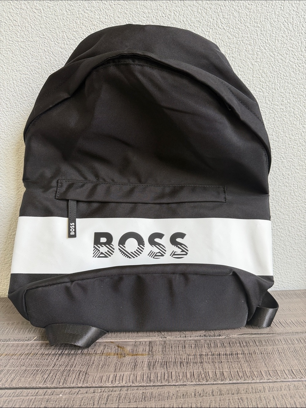 Hugo Boss Black and White Logo Backpack